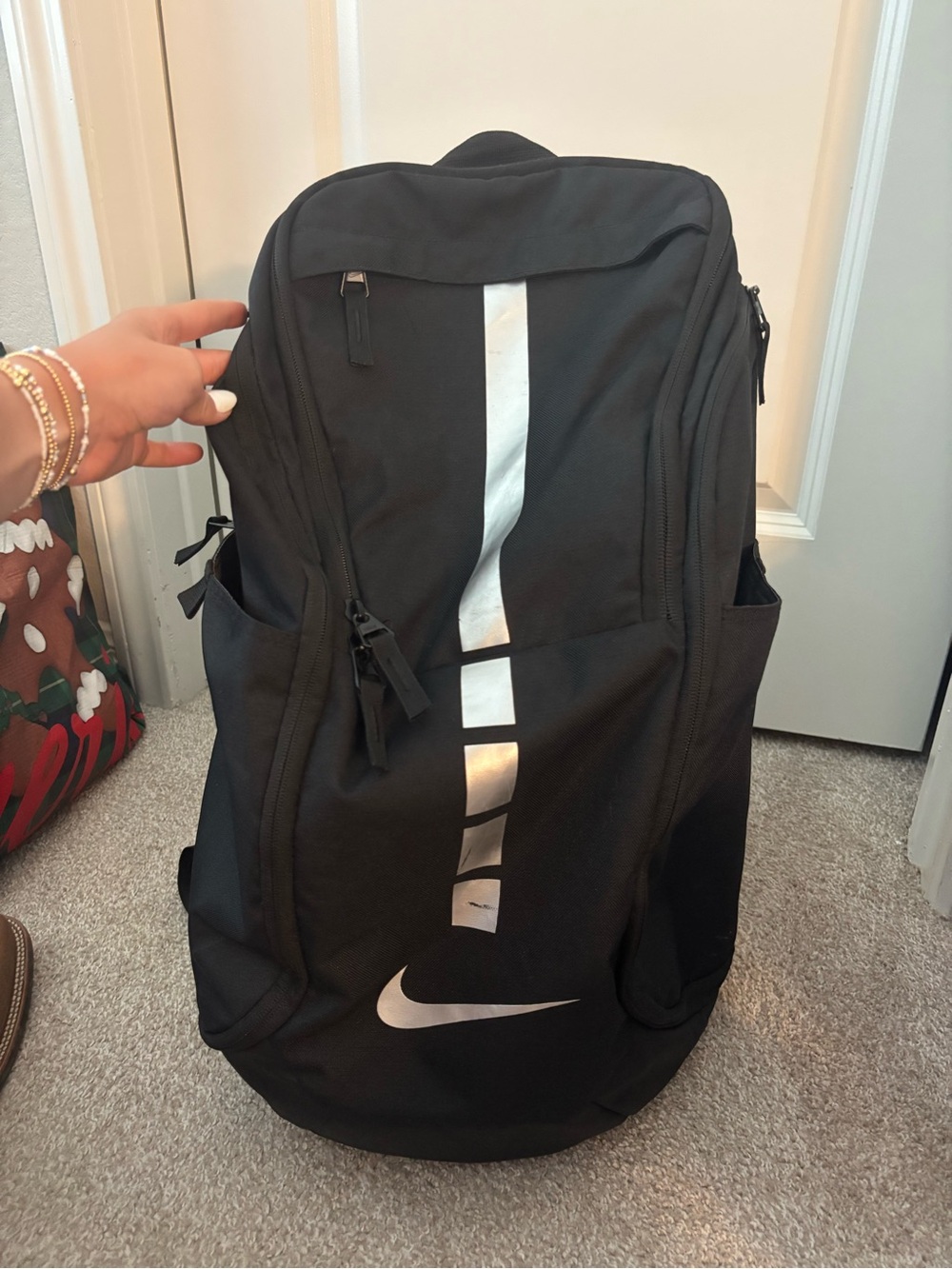 Nike Elite Black Backpack with Reflective Detail